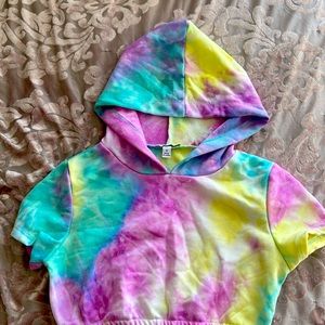 Tie dye cropped sweater